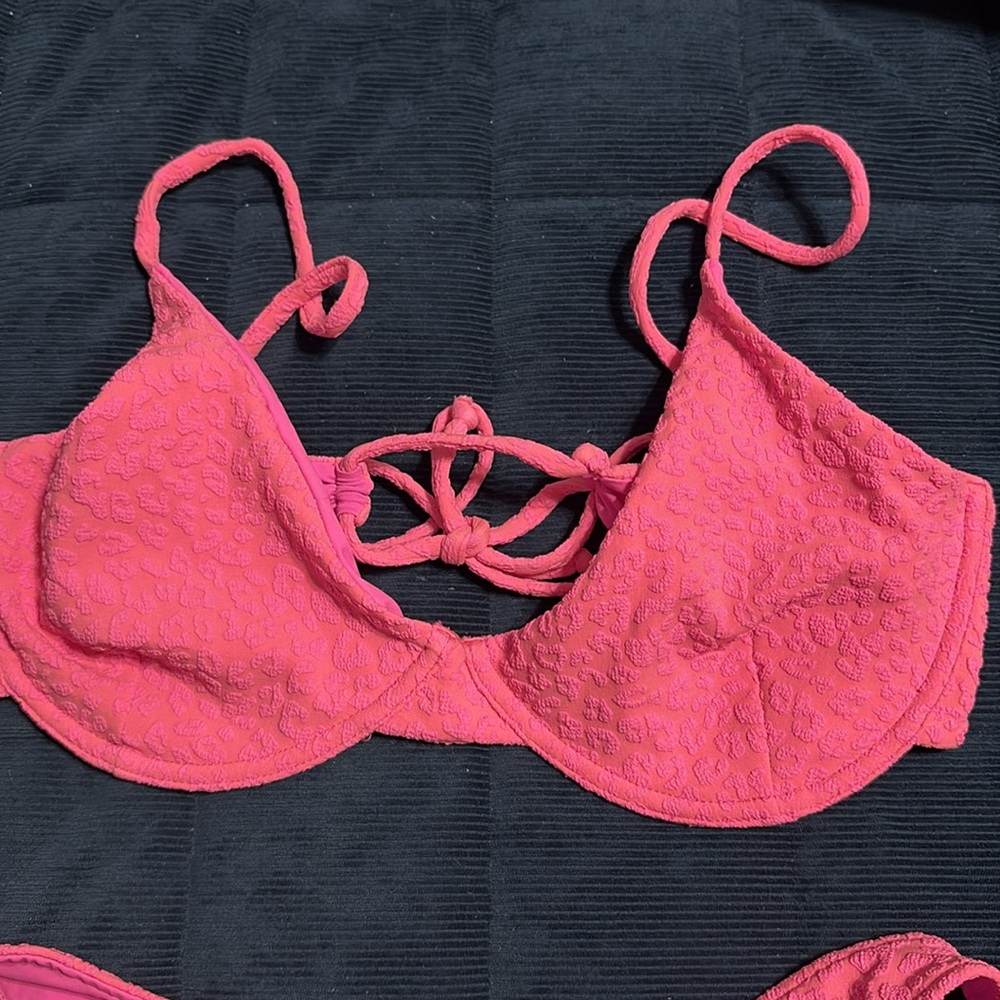 Pink Textured Bikini Set - Picture 8 of 8